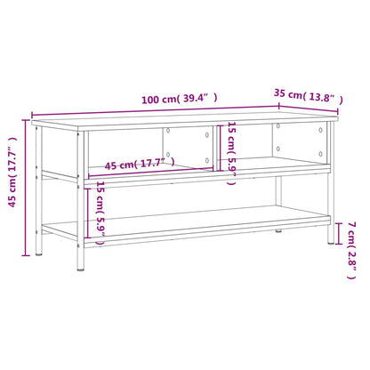 TV-Møbel Røkt Eik TV-benk 100x35x45 cm