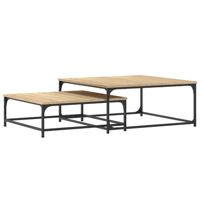 Salongbord Sofabord Sonoma Eik 2 stk