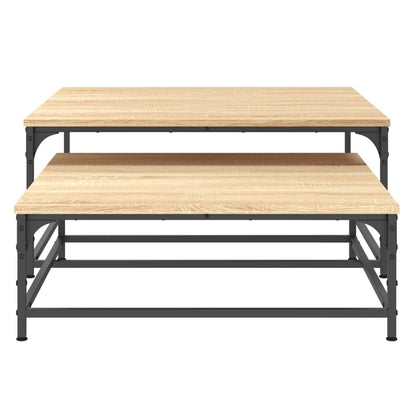Salongbord Sofabord Sonoma Eik 2 stk