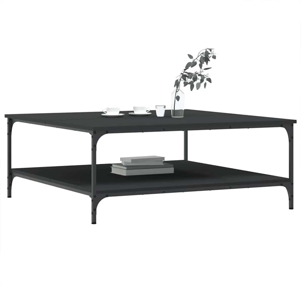 Salongbord Sofabord Svart 100x100x40 cm