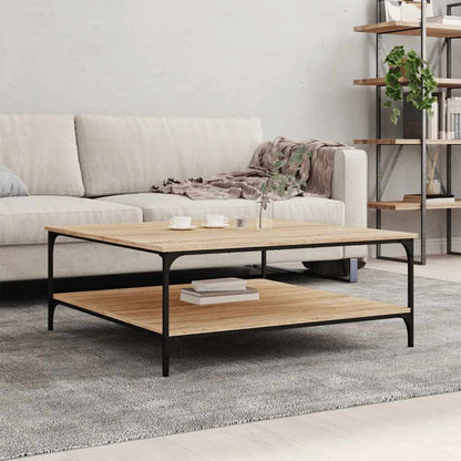 Salongbord Sofabord Sonoma Eik 100x100x40 cm