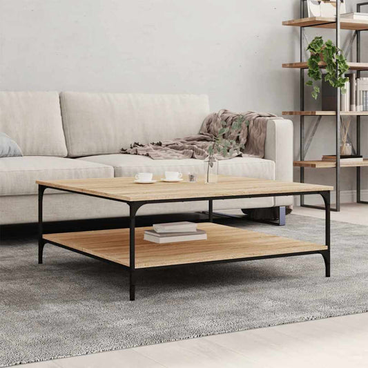 Salongbord Sofabord Sonoma Eik 100x100x40 cm