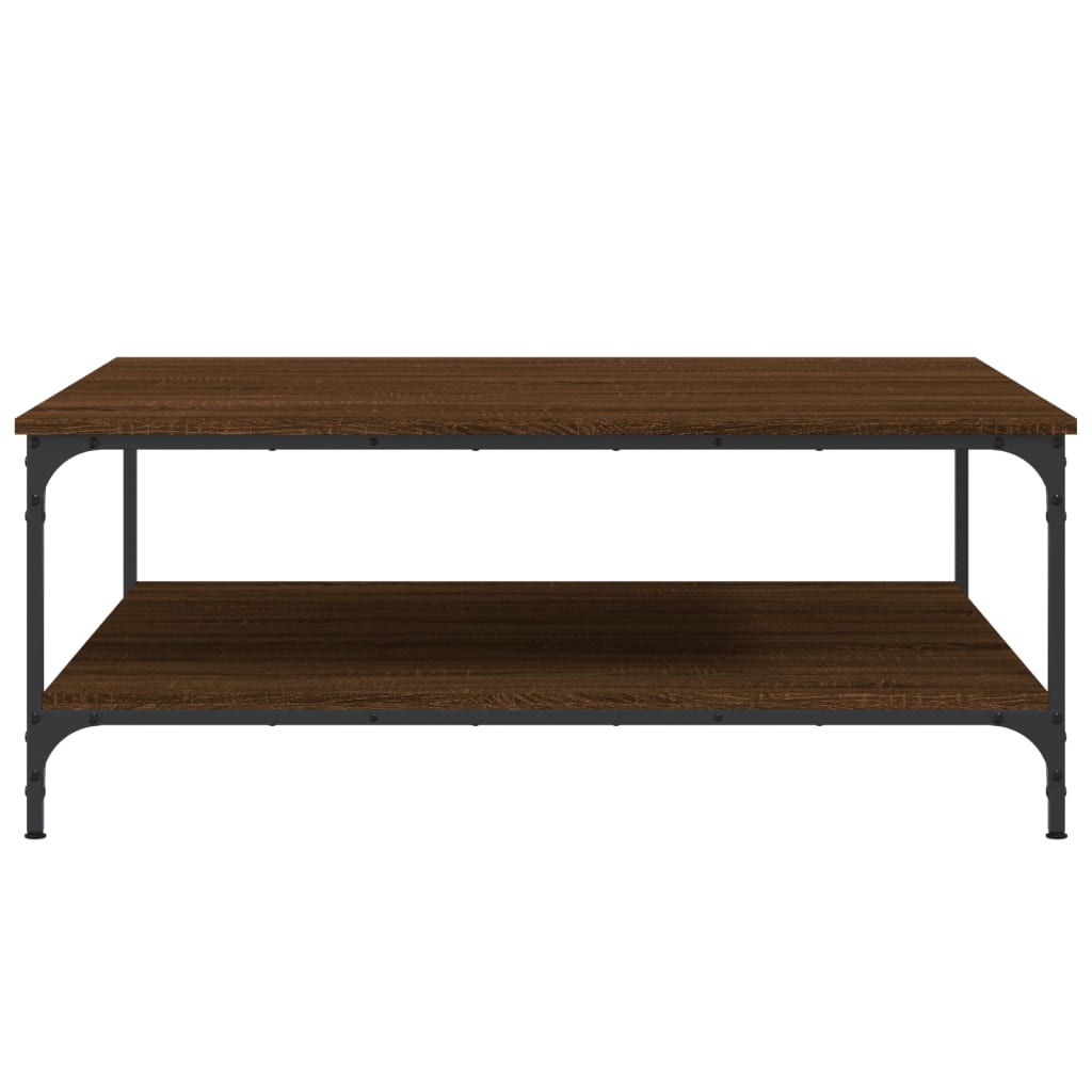 Salongbord Sofabord Brun Eik 100x100x40 cm