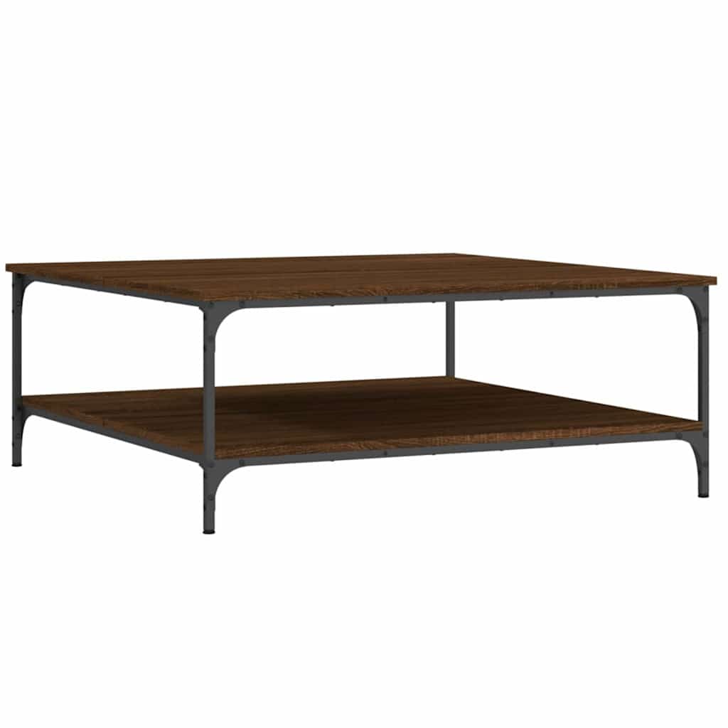 Salongbord Sofabord Brun Eik 100x100x40 cm
