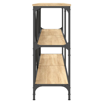 Avlastningsbord konsollbord Sonoma Eik 160x30x75 cm jern