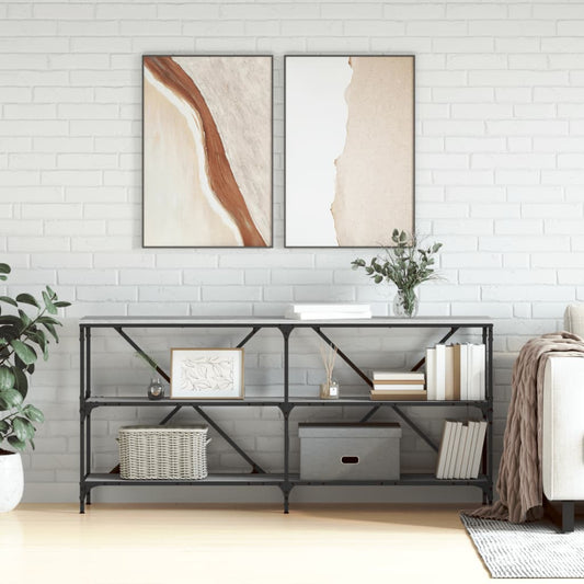 Avlastningsbord konsollbord Sonoma Grå 160x30x75 cm