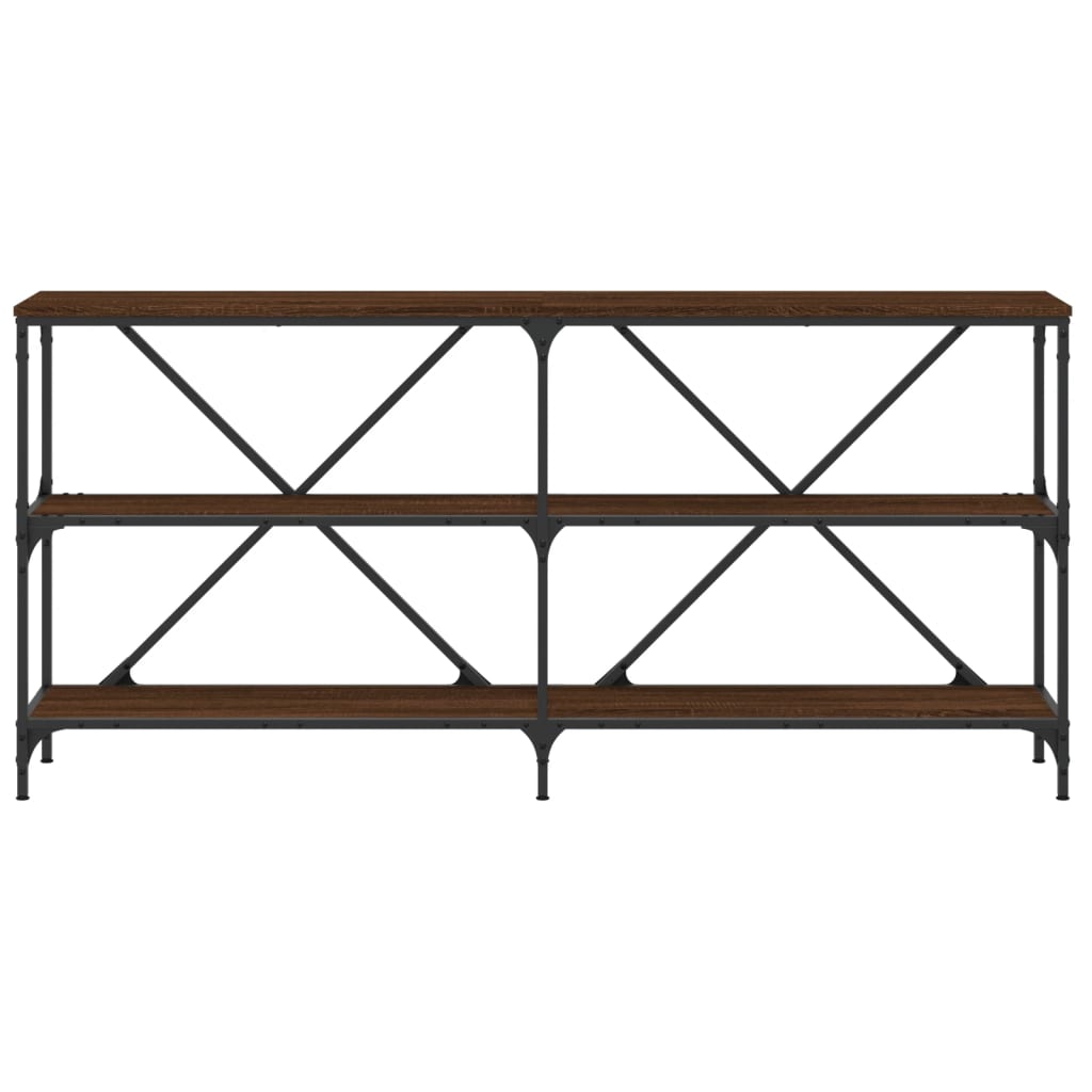 Avlastningsbord konsollbord Brun Eik 160x30x75 cm