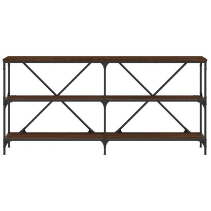 Avlastningsbord konsollbord Brun Eik 160x30x75 cm
