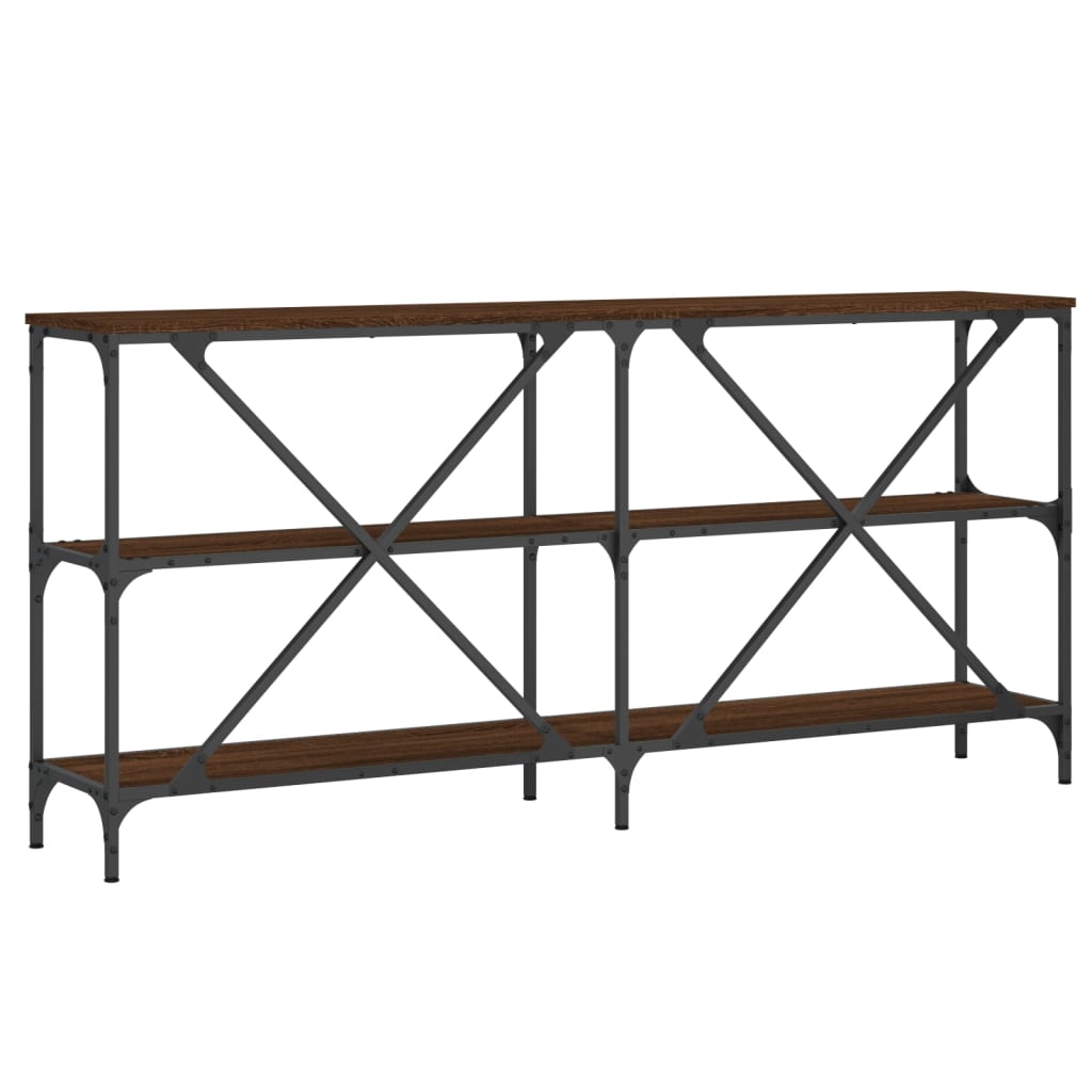 Avlastningsbord konsollbord Brun Eik 160x30x75 cm