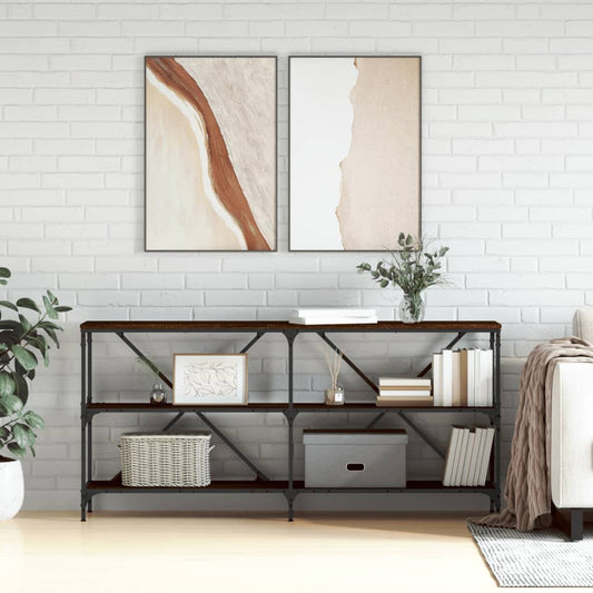 Avlastningsbord konsollbord Brun Eik 160x30x75 cm