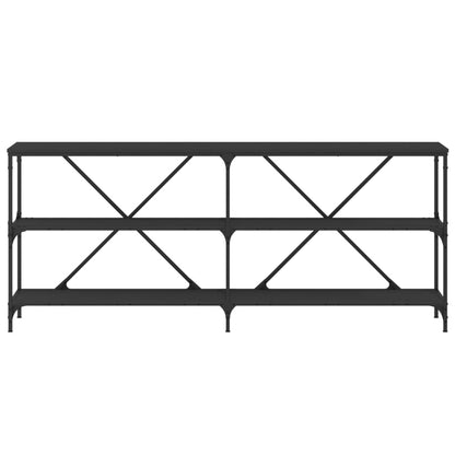 Avlastningsbord Konsollbord Svart 180x30x75 cm