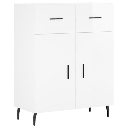 Skjenk Høyglans Hvit 69,5x34x90 cm