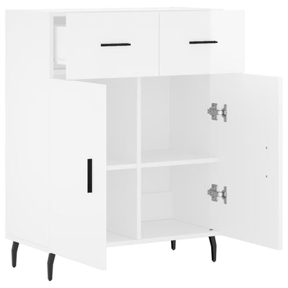 Skjenk Høyglans Hvit 69,5x34x90 cm