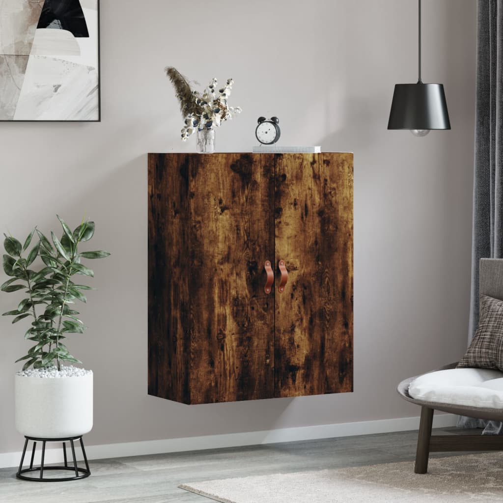 Veggskap Røkt Eik 69,5x34x90 cm