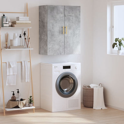 Veggskap Betonggrå 69,5x34x90 cm