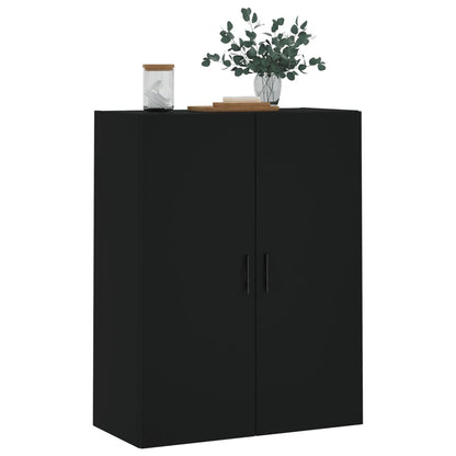 Veggskap Svart 69,5x34x90 cm