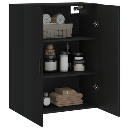 Veggskap Svart 69,5x34x90 cm