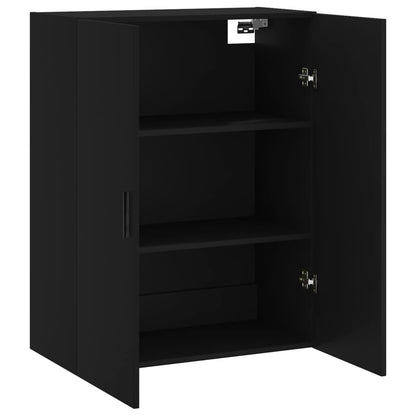 Veggskap Svart 69,5x34x90 cm