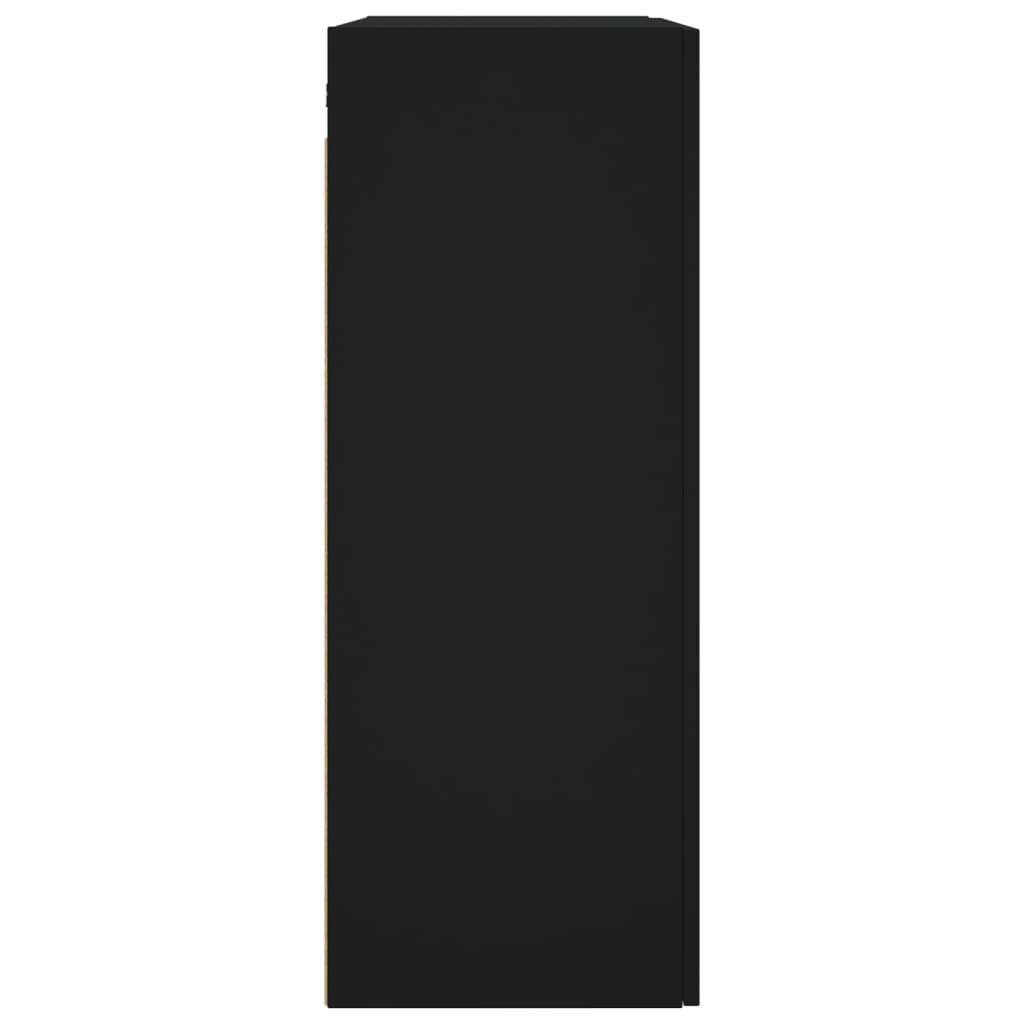 Veggskap Svart 69,5x34x90 cm