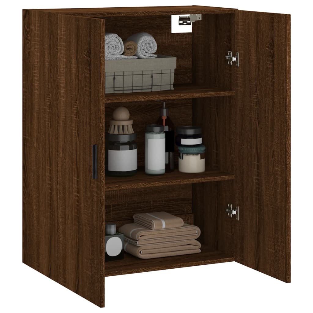 Veggskap Brun Eik 69,5x34x90 cm