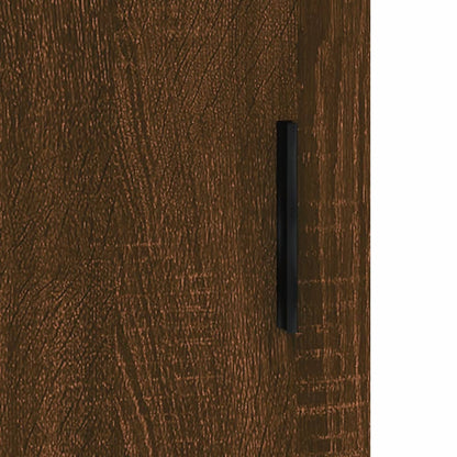 Veggskap Brun Eik 69,5x34x90 cm
