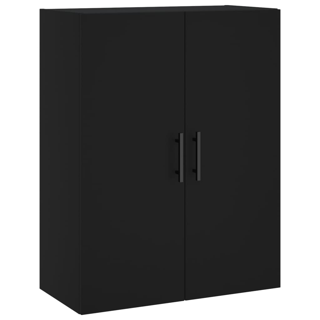 Veggskap Svart 69,5x34x90 cm