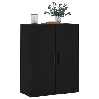 Veggskap Svart 69,5x34x90 cm