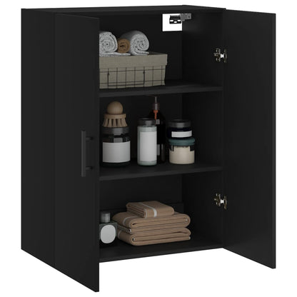 Veggskap Svart 69,5x34x90 cm