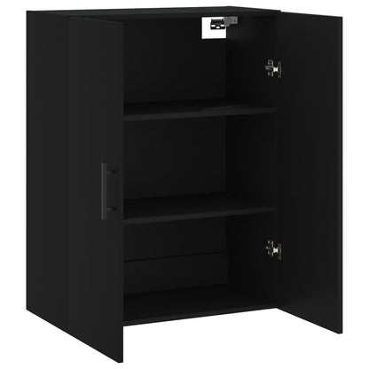 Veggskap Svart 69,5x34x90 cm