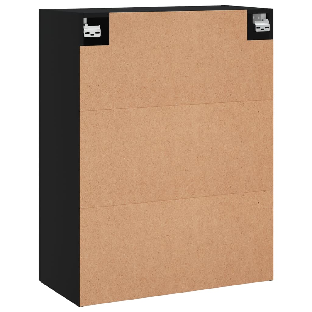 Veggskap Svart 69,5x34x90 cm