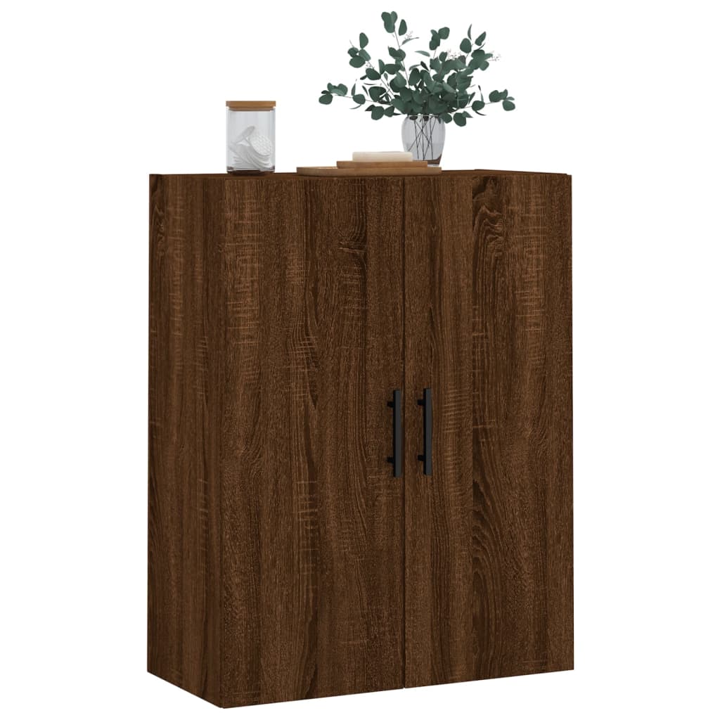 Veggskap Brun Eik 69,5x34x90 cm