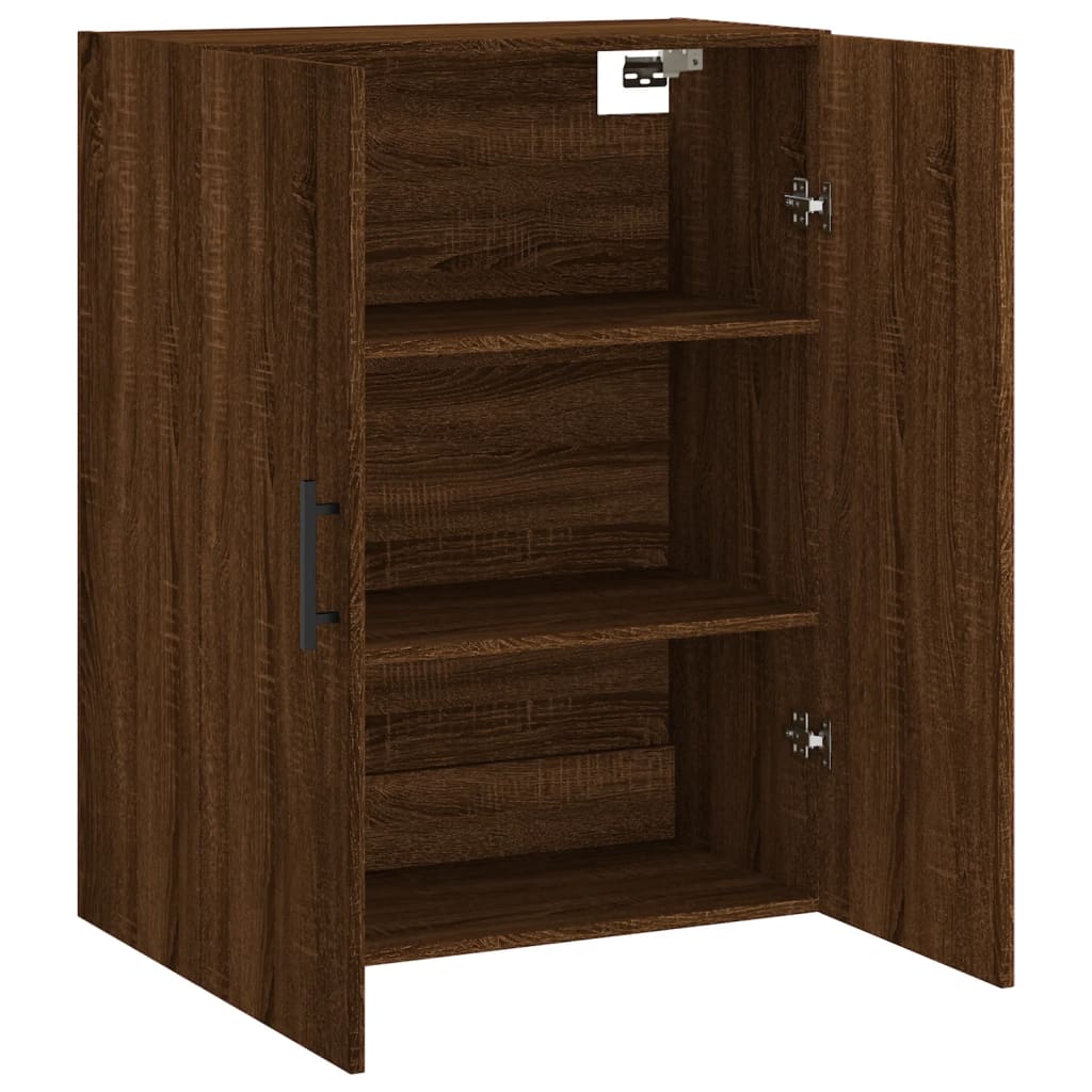 Veggskap Brun Eik 69,5x34x90 cm
