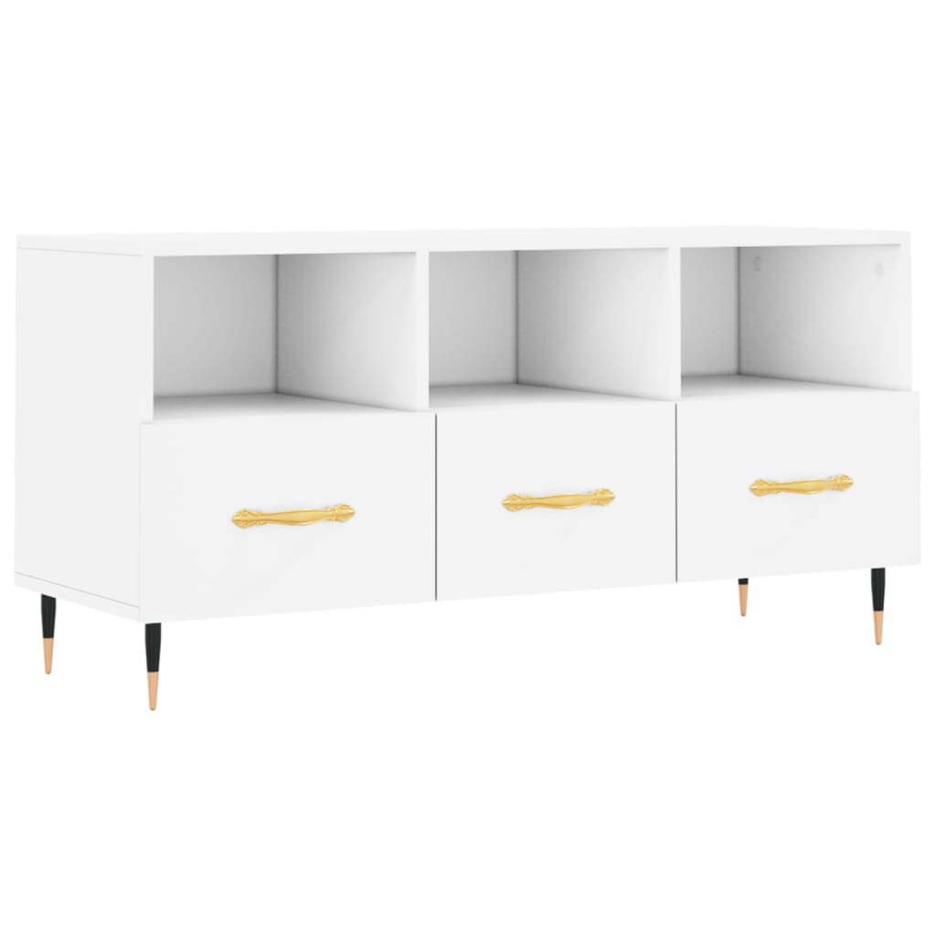 TV-Møbel Hvit Tv-benk 102x36x50 cm