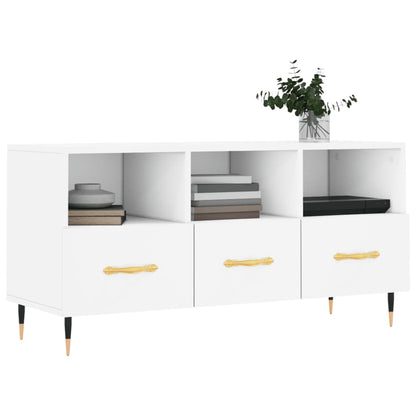 TV-Møbel Hvit Tv-benk 102x36x50 cm