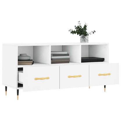 TV-Møbel Hvit Tv-benk 102x36x50 cm