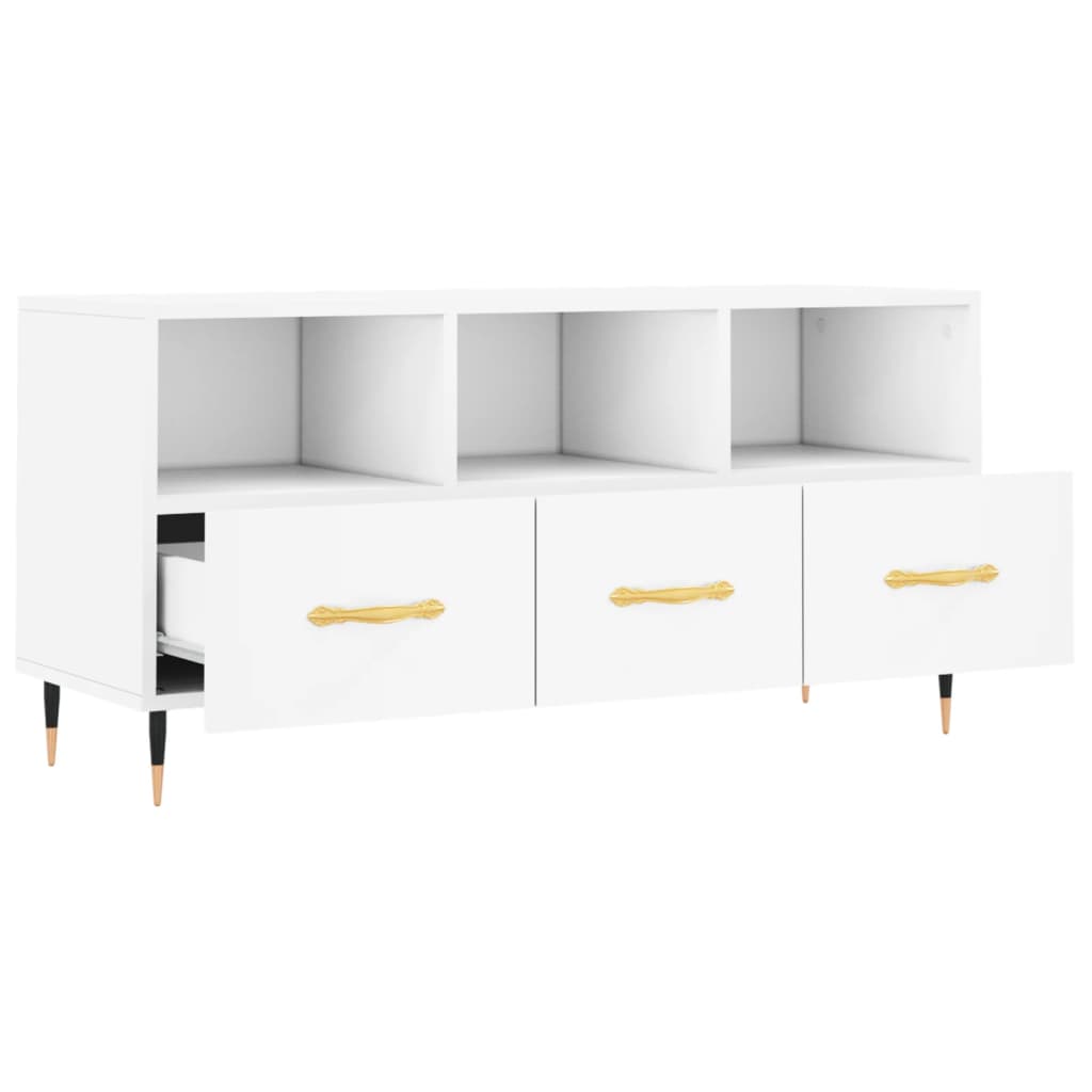 TV-Møbel Hvit Tv-benk 102x36x50 cm