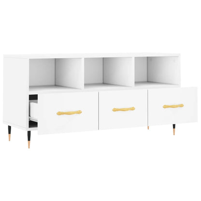 TV-Møbel Hvit Tv-benk 102x36x50 cm