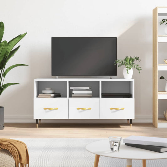 TV-Møbel Hvit Tv-benk 102x36x50 cm