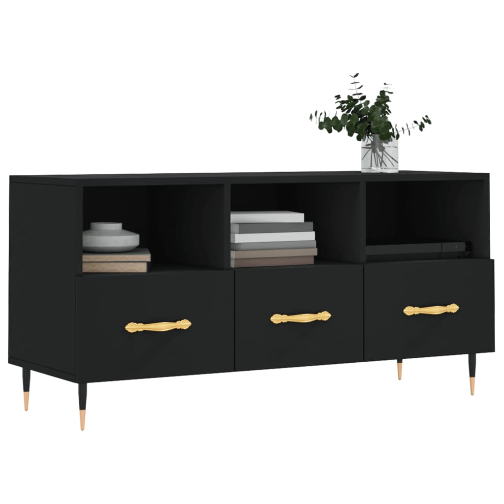 TV-Møbel Svart TV-benk 102x36x50 cm