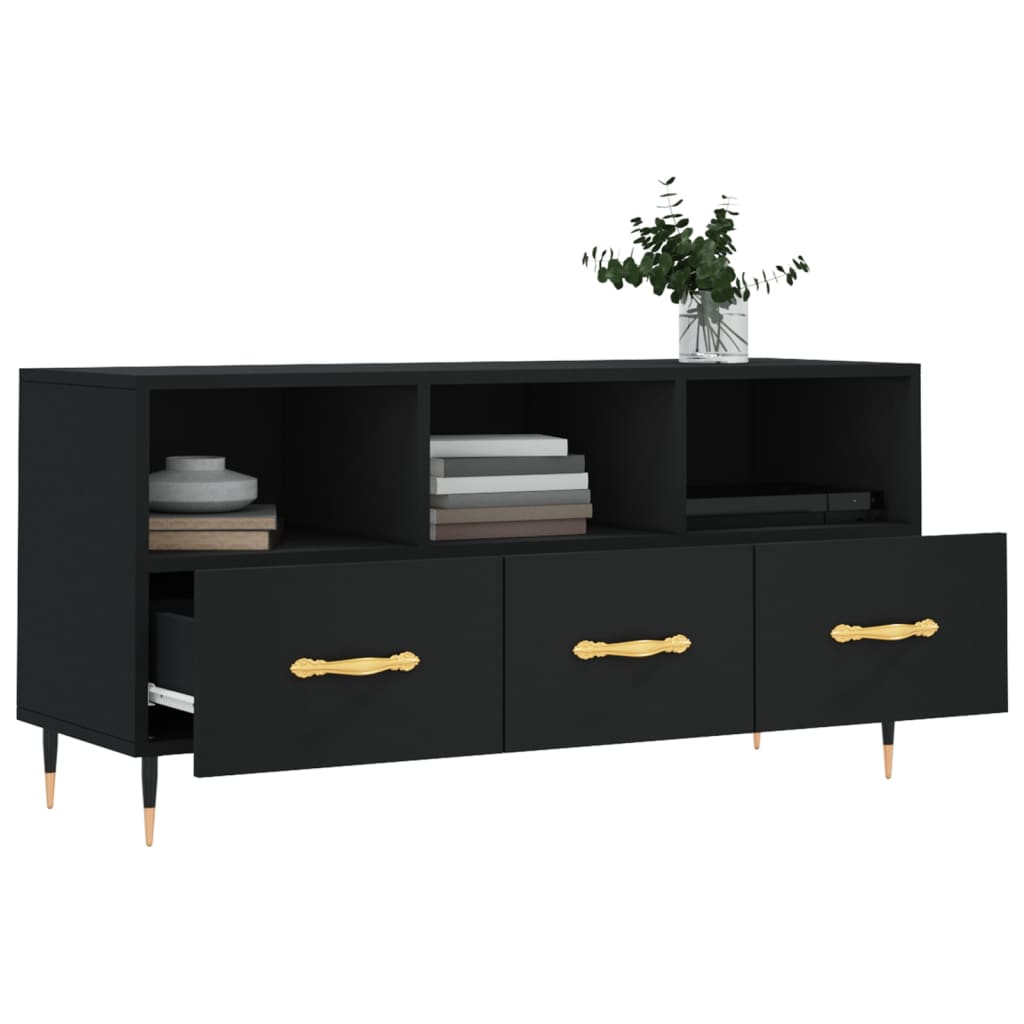 TV-Møbel Svart TV-benk 102x36x50 cm