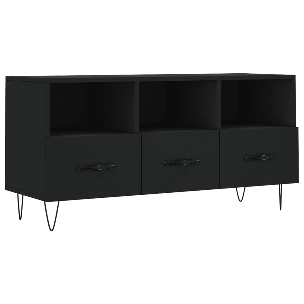 TV-Møbel Svart TV-benk 102x36x50 cm