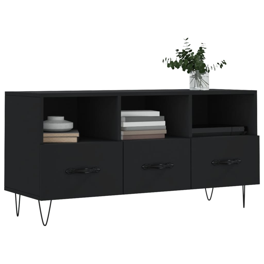 TV-Møbel Svart TV-benk 102x36x50 cm