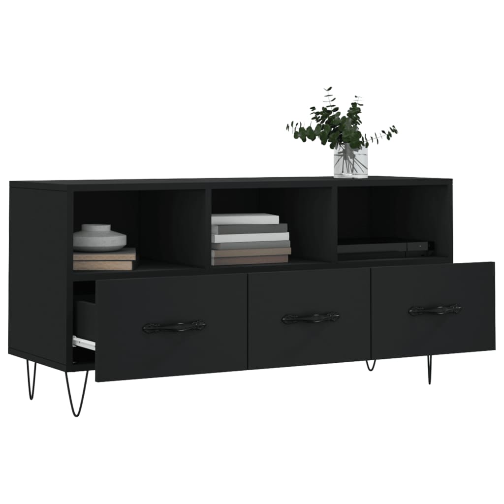 TV-Møbel Svart TV-benk 102x36x50 cm