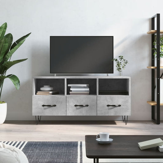 TV-Møbel Betonggrå Tv-benk 120x35x48 cm