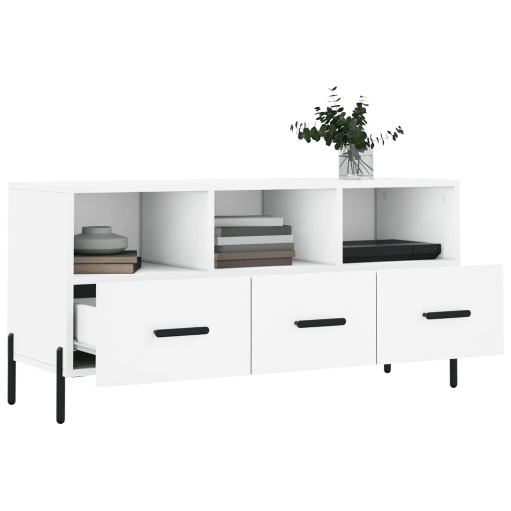 TV-Møbel Hvit TV-benk 102x36x50 cm