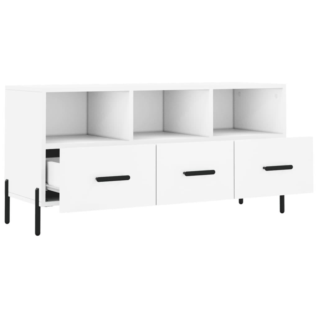 TV-Møbel Hvit TV-benk 102x36x50 cm
