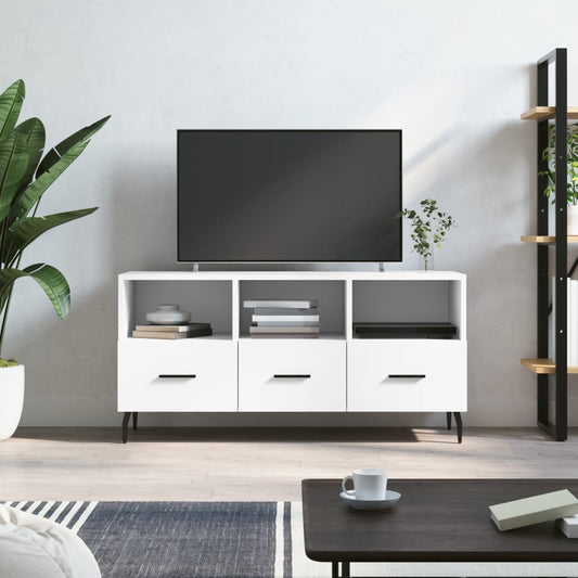 TV-Møbel Hvit TV-benk 102x36x50 cm