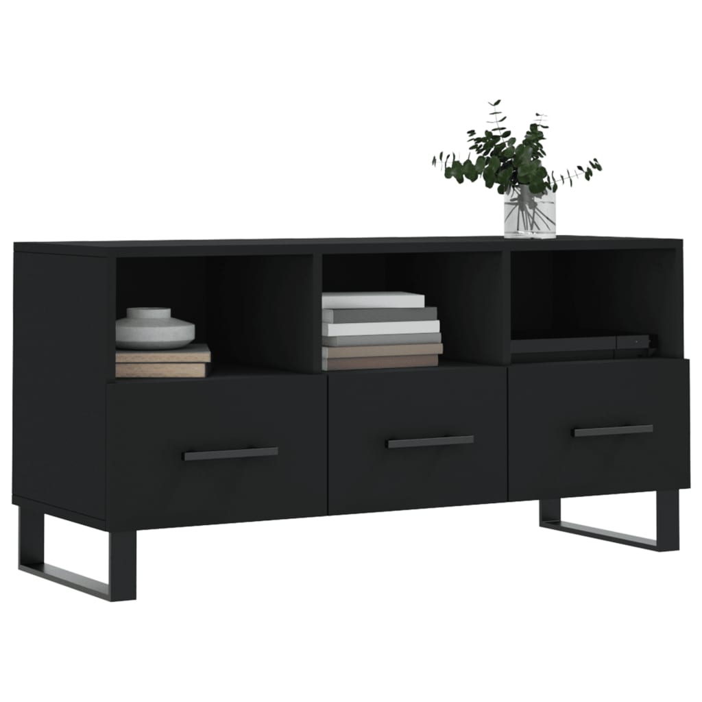 TV-Møbel Svart TV-benk 102x36x50 cm