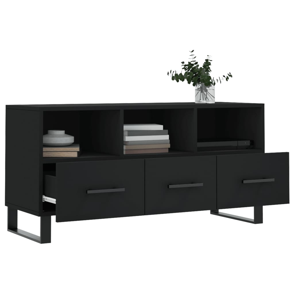 TV-Møbel Svart TV-benk 102x36x50 cm