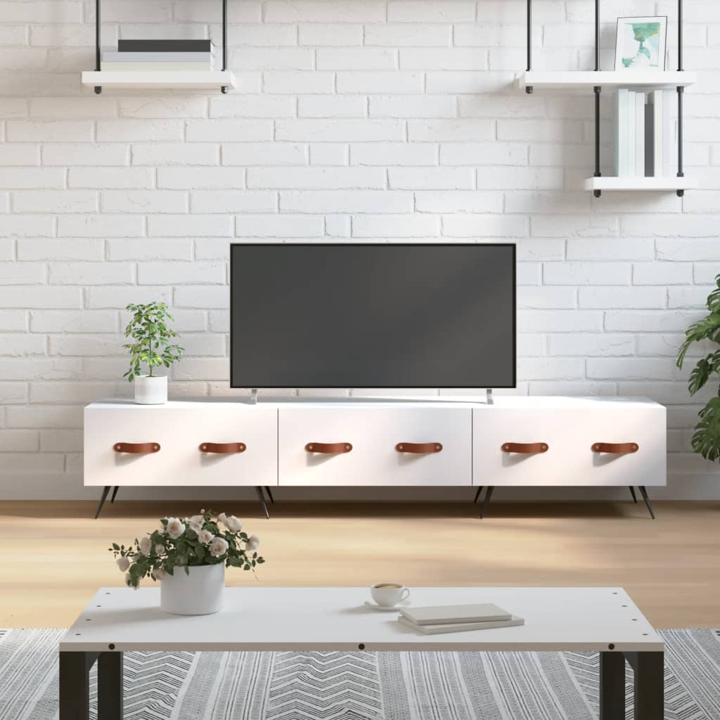 TV-Møbel Hvit TV-benk 150x36x30 cm